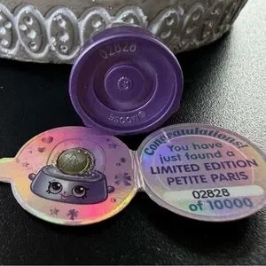 Rare Shopkins World Vacation Limited Edition Petite Paris NEW 2828 of 10,000